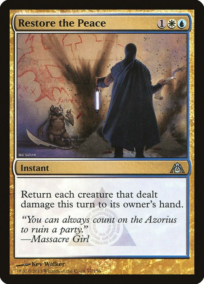 Restore the Peace 97 card from Dragon's Maze