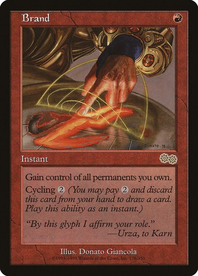 Brand 176 card from Urza's Saga