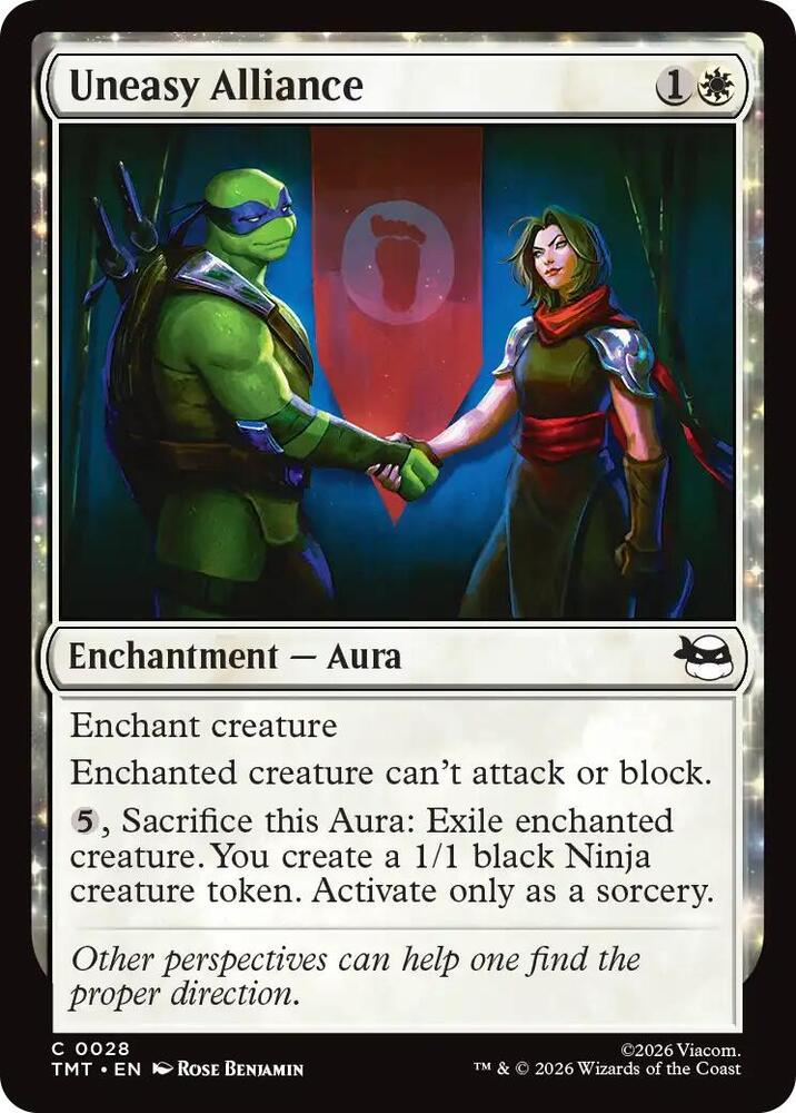 Uneasy Alliance 28 card from Teenage Mutant Ninja Turtles