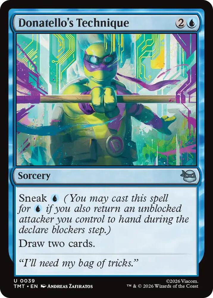 Donatello's Technique 39 card from Teenage Mutant Ninja Turtles