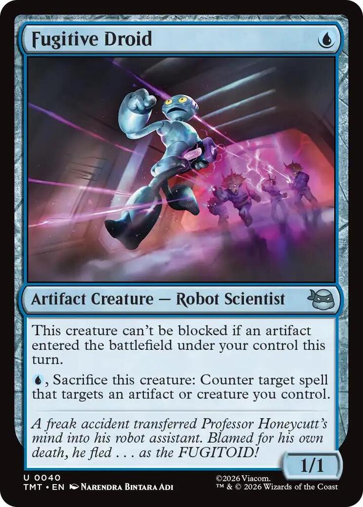 Fugitive Droid 40 card from Teenage Mutant Ninja Turtles