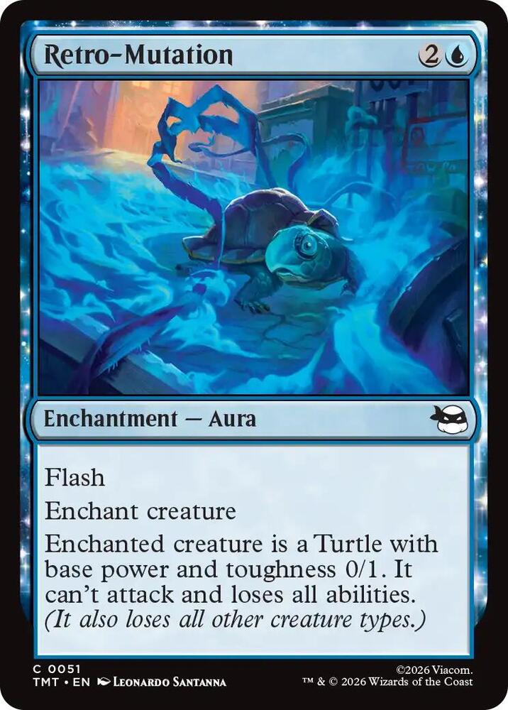 Retro-Mutation 51 card from Teenage Mutant Ninja Turtles