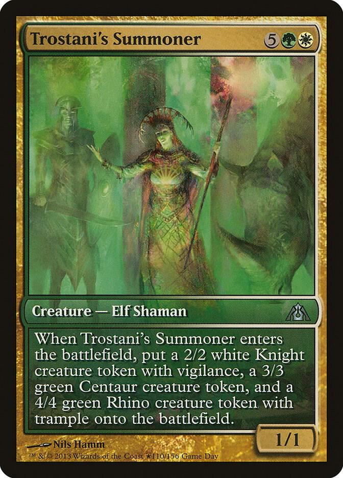 Trostani's Summoner 110 card from Game Day & Store Championship Promos
