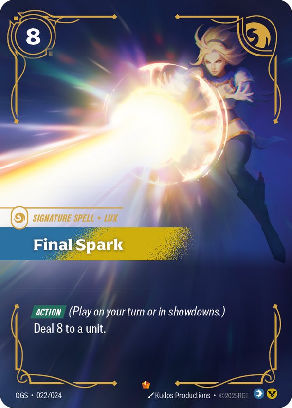 Final Spark 022/024 card from Riftbound Organized Play Promotional Cards