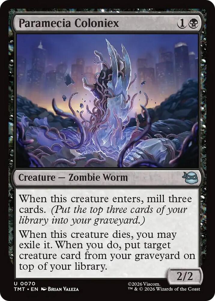 Paramecia Coloniex 70 card from Teenage Mutant Ninja Turtles