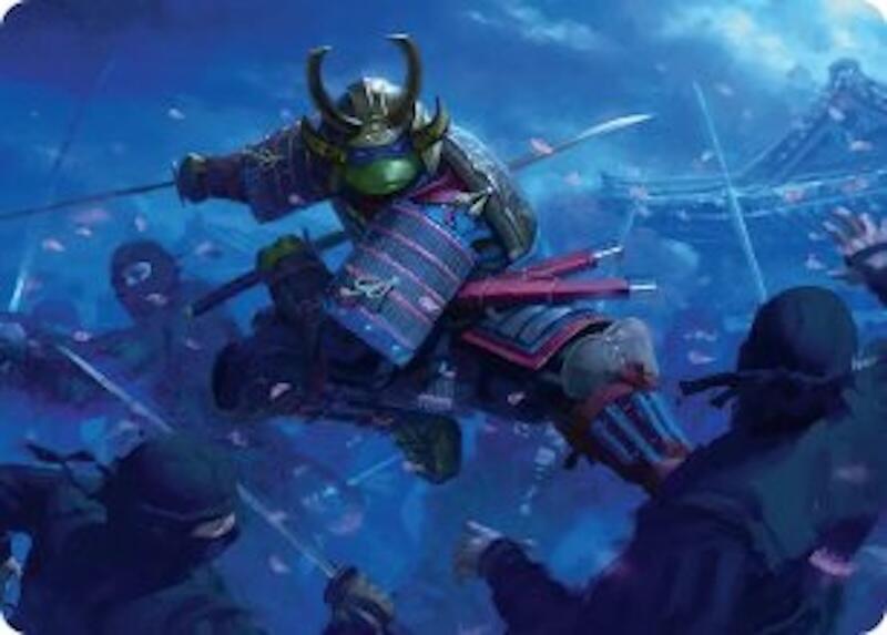 Leonardo, Sewer Samurai Art Card (1/54) card from Art Series: Teenage Mutant Ninja Turtles