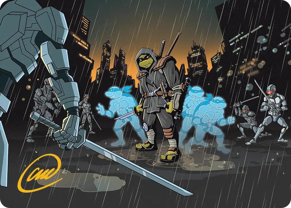 The Last Ronin's Technique Art Card (Gold-Stamped Signature) 23 card from Art Series: Teenage Mutant Ninja Turtles