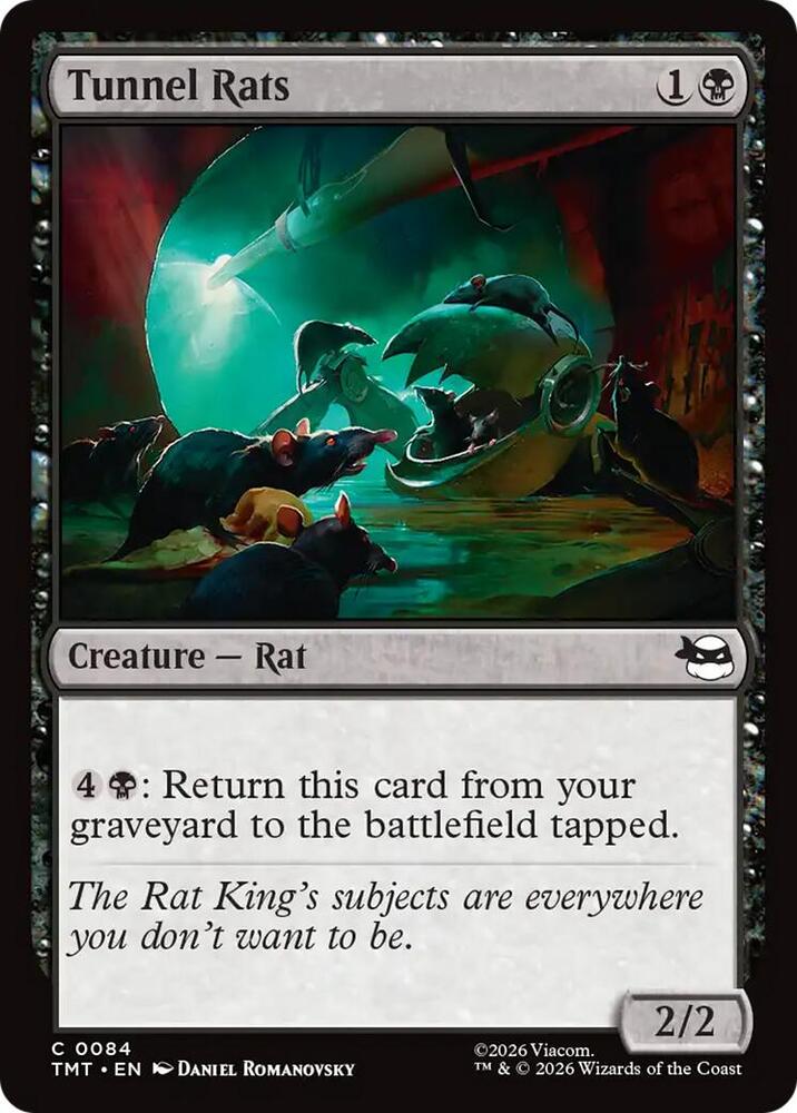 Tunnel Rats 84 card from Teenage Mutant Ninja Turtles