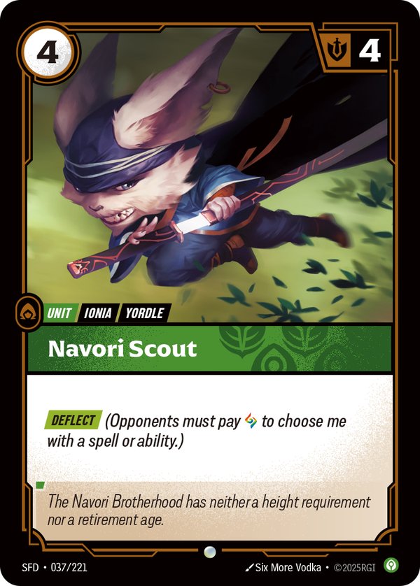 Navori Scout 037/221 card from Riftbound Organized Play Promotional Cards
