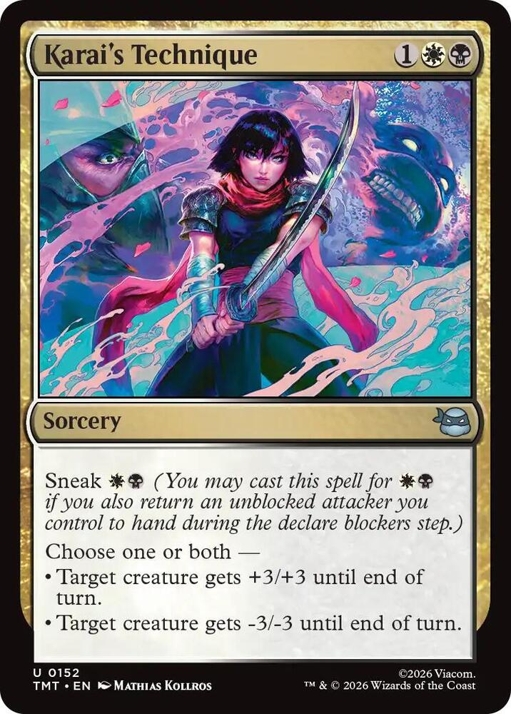 Karai's Technique 152 card from Teenage Mutant Ninja Turtles