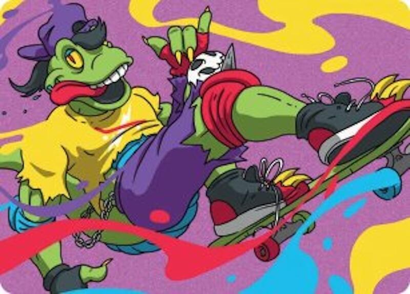 Mondo Gecko Art Card 26 card from Art Series: Teenage Mutant Ninja Turtles