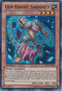 Gem-Knight Sardonyx HA07-EN001 card from Hidden Arsenal 7: Knight of Stars