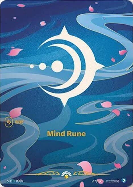 Mind Rune R03b card from Riftbound Organized Play Promotional Cards
