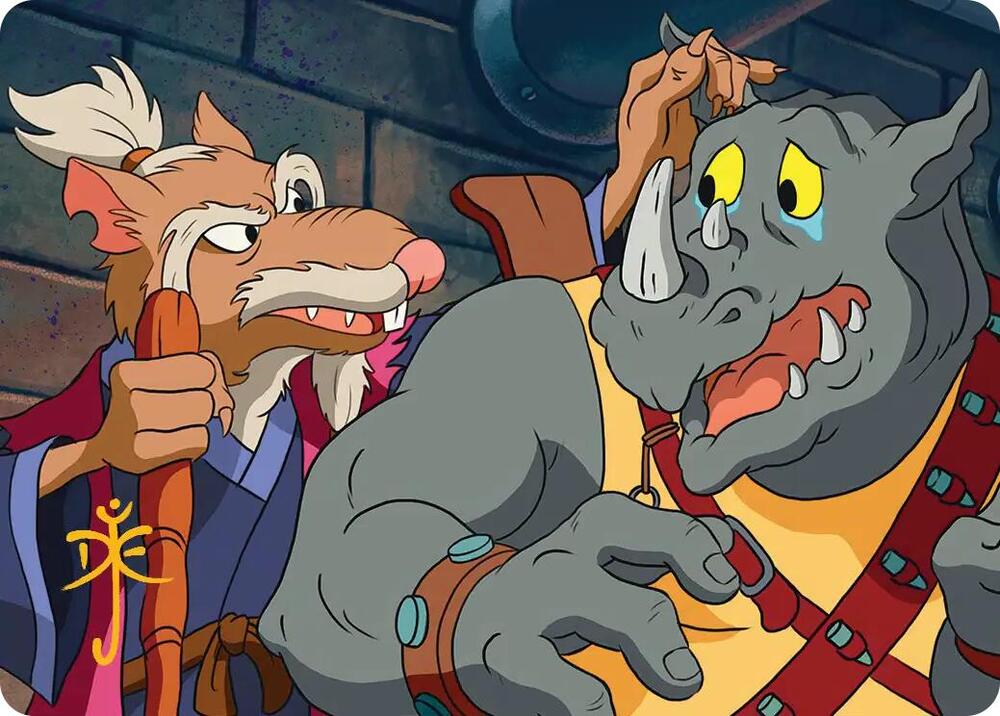 Splinter's Technique Art Card (Gold-Stamped Signature) 27 card from Art Series: Teenage Mutant Ninja Turtles