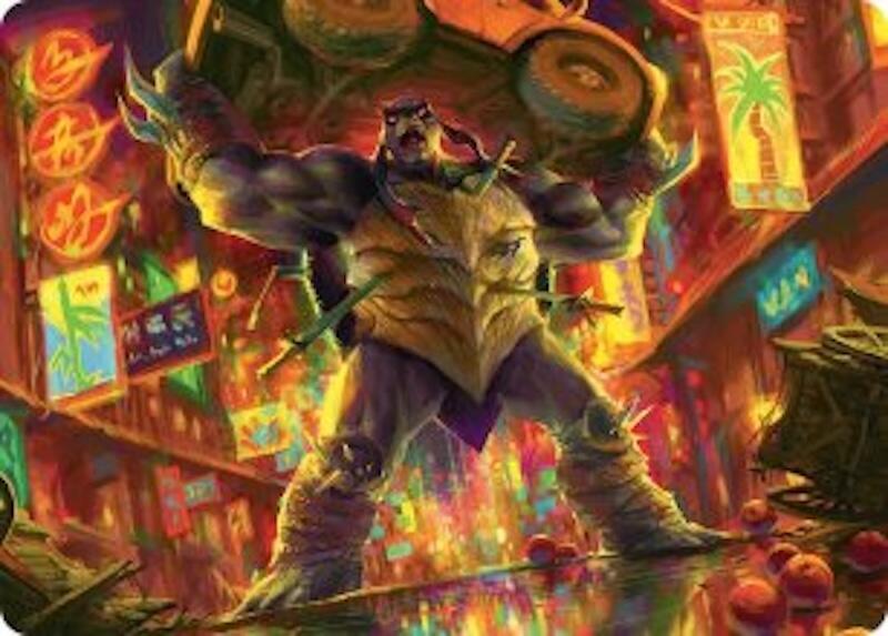 Slash, Reptile Rampager Art Card 10 card from Art Series: Teenage Mutant Ninja Turtles