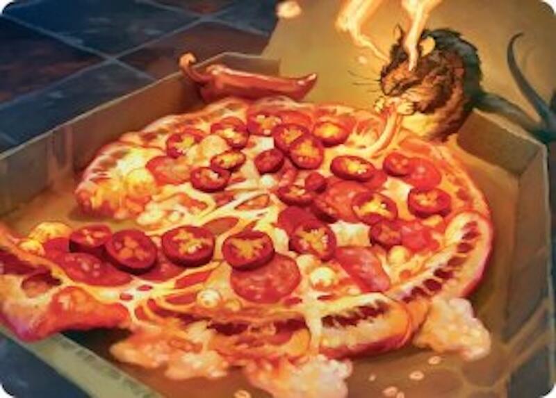 Spicy Oatmeal Pizza Art Card 11 card from Art Series: Teenage Mutant Ninja Turtles