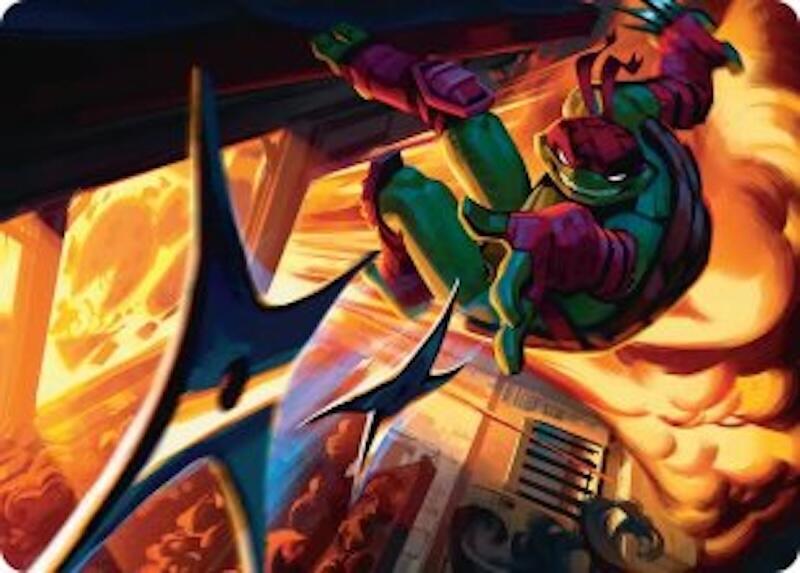 Storm of Steel Art Card 48 card from Art Series: Teenage Mutant Ninja Turtles