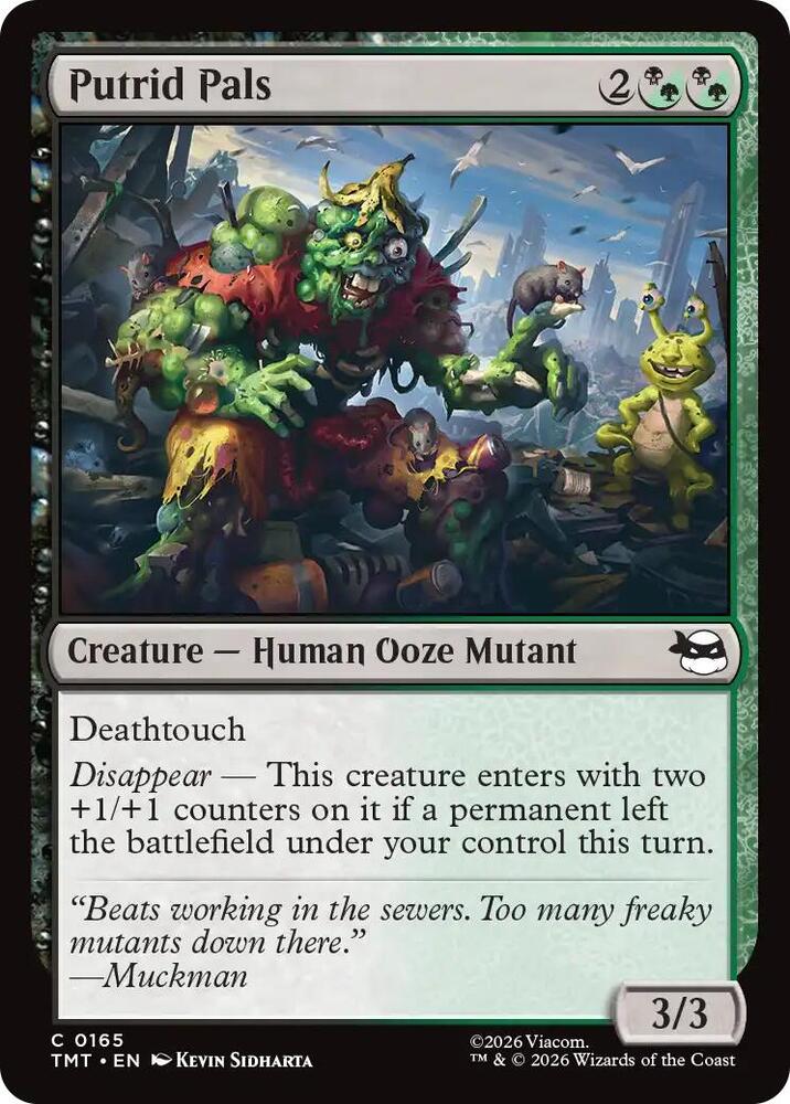 Putrid Pals 165 card from Teenage Mutant Ninja Turtles