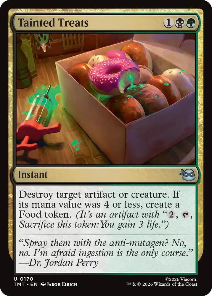 Tainted Treats 170 card from Teenage Mutant Ninja Turtles