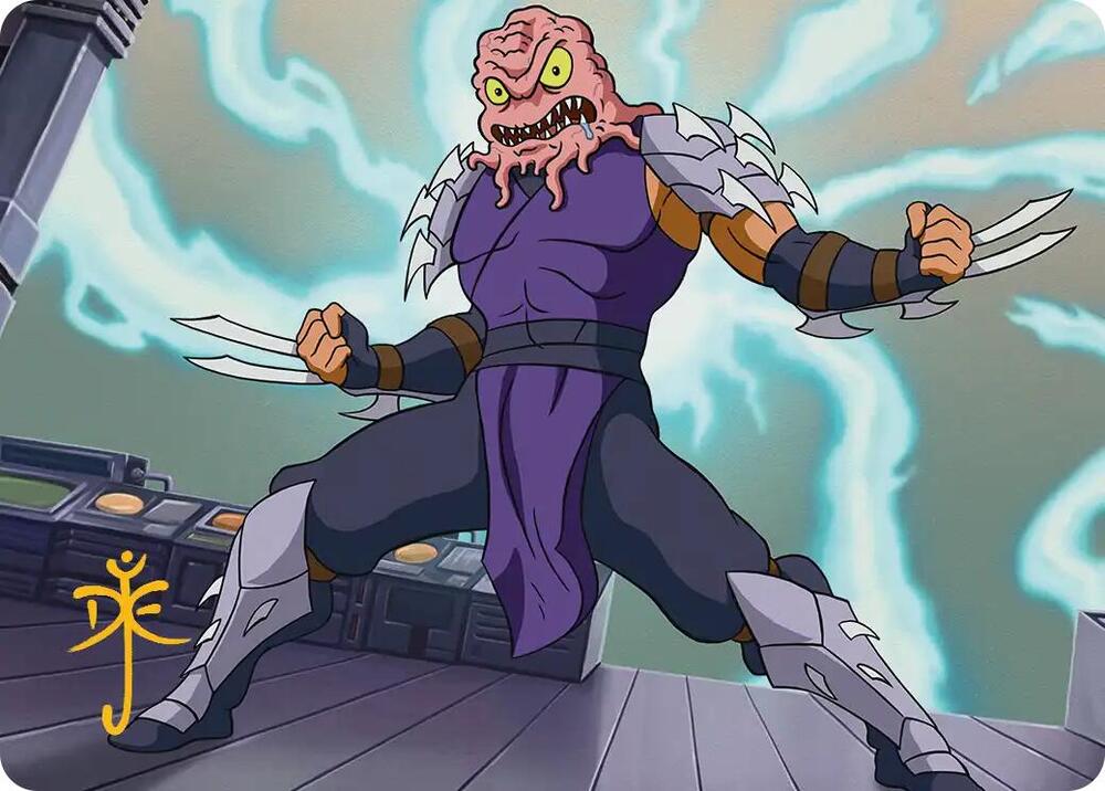 Krang & Shredder Art Card (Gold-Stamped Signature) 31 card from Art Series: Teenage Mutant Ninja Turtles