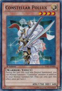 Constellar Pollux HA07-EN008 card from Hidden Arsenal 7: Knight of Stars
