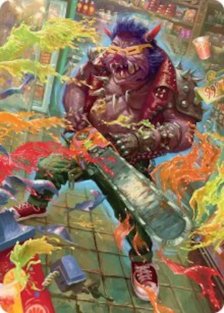 Bebop, Porcine Punk Art Card 52 card from Art Series: Teenage Mutant Ninja Turtles