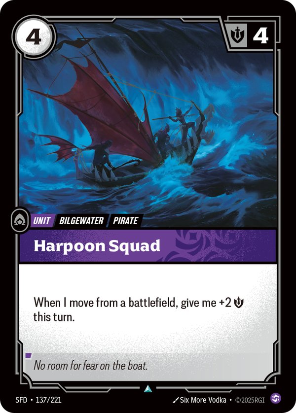 Harpoon Squad 137/221 card from Riftbound Organized Play Promotional Cards
