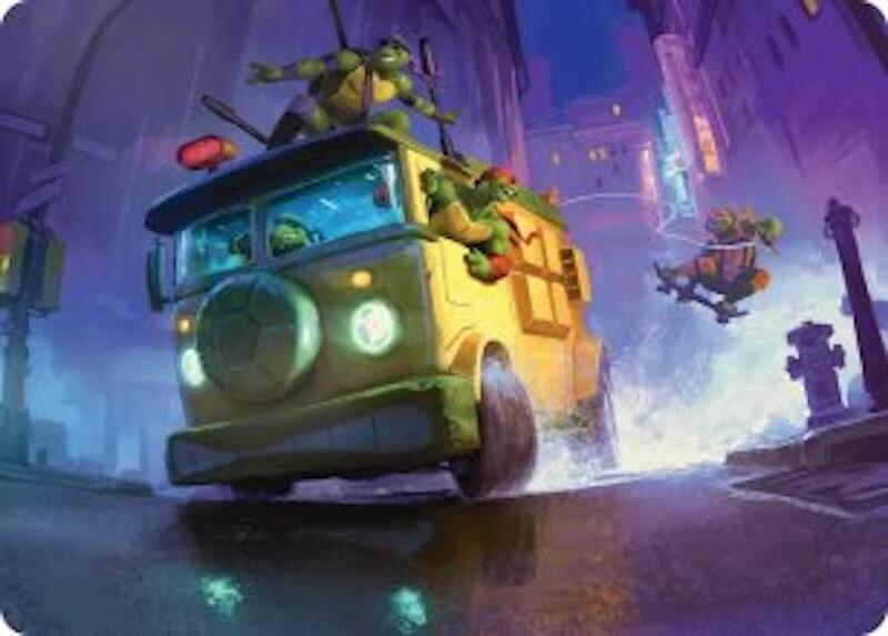 Turtle Van Art Card 19 card from Art Series: Teenage Mutant Ninja Turtles