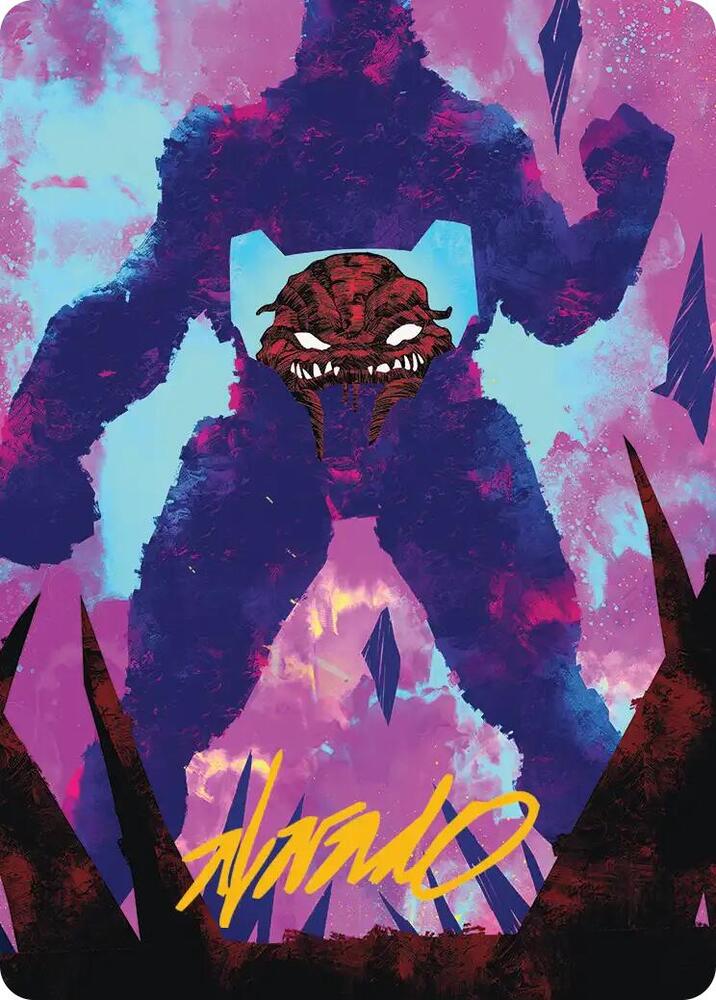 Krang, Utrom Warlord Art Card (Gold-Stamped Signature) 21 card from Art Series: Teenage Mutant Ninja Turtles