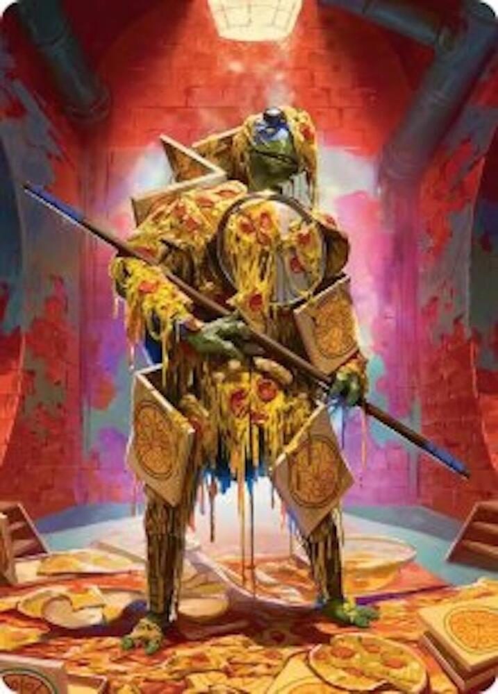 Commander's Plate Art Card 50 card from Art Series: Teenage Mutant Ninja Turtles