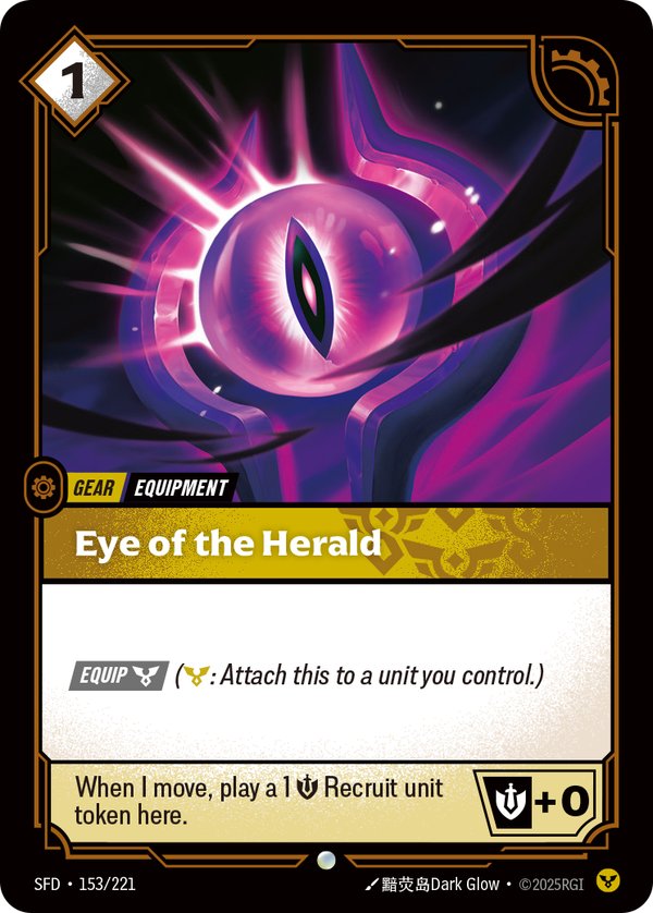 Eye of the Herald 153/221 card from Riftbound Organized Play Promotional Cards