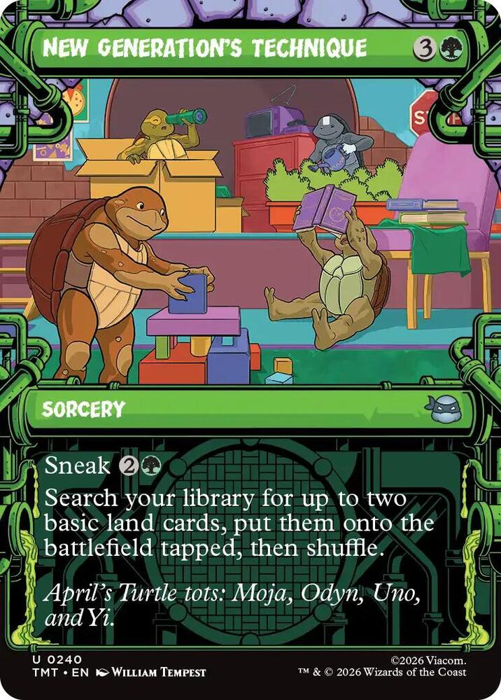 New Generation's Technique (Showcase) 240 card from Teenage Mutant Ninja Turtles