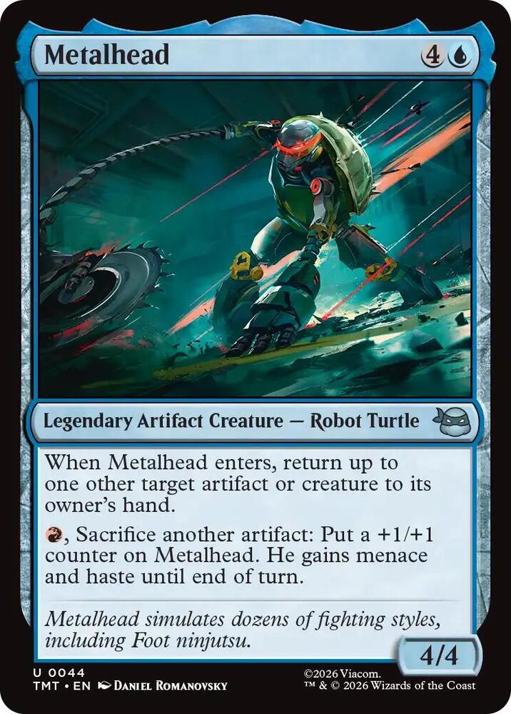 Metalhead 44 card from Teenage Mutant Ninja Turtles