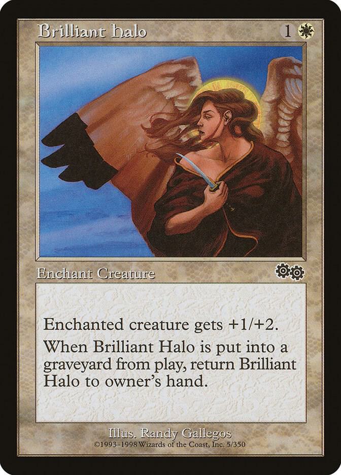 Brilliant Halo 5 card from Urza's Saga