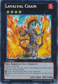Lavalval Chain HA07-EN019 card from Hidden Arsenal 7: Knight of Stars