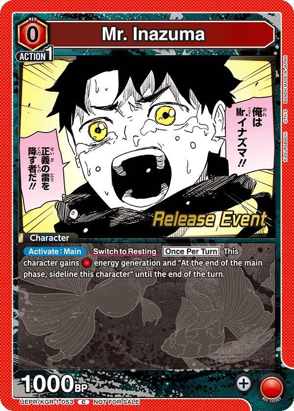 Mr. Inazuma UEPR/KGR-1-053 card from UE16BT: KAGURABACHI Release Event Cards