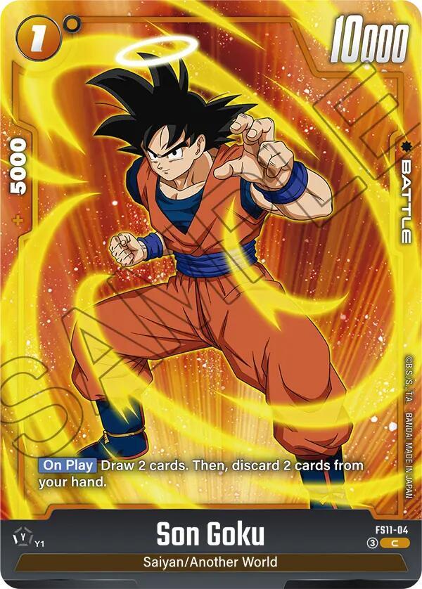Son Goku FS11-04 card from Starter Deck EX: The Phase of Evolution
