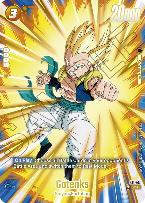 Gotenks (Gold) FS11-02 card from Starter Deck EX: The Phase of Evolution