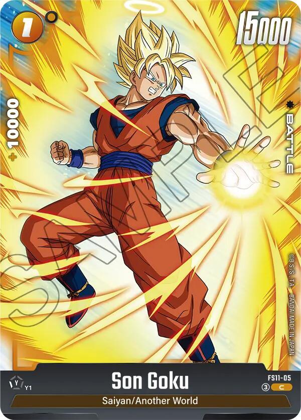 Son Goku FS11-05 card from Starter Deck EX: The Phase of Evolution