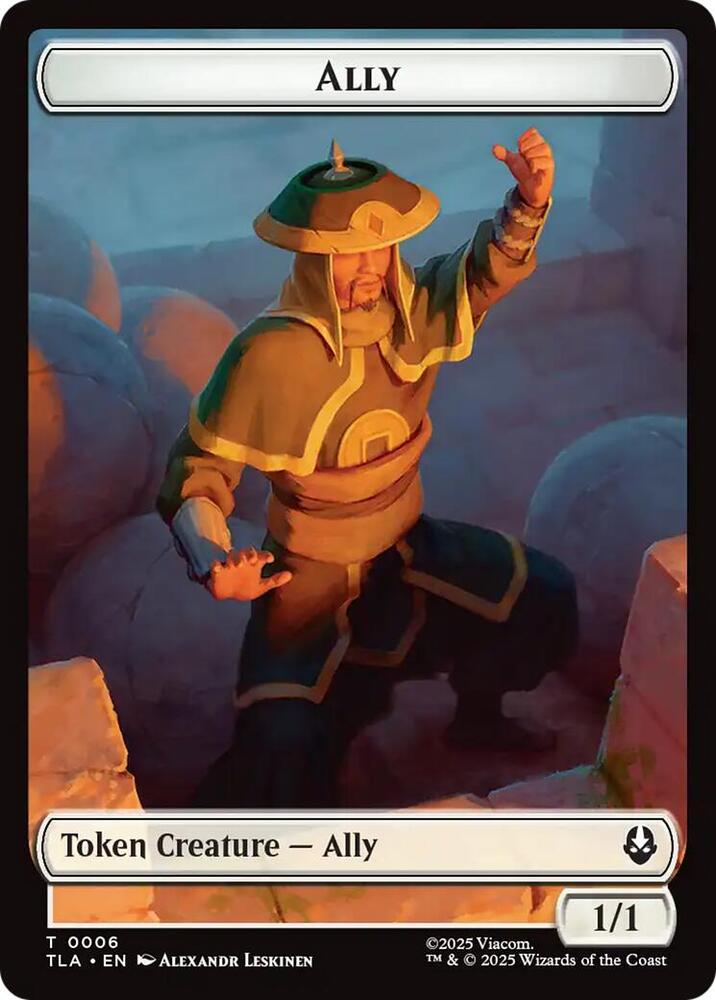 Ally (0006) // Bear Double-Sided Tokens 6 // 12 card from Avatar: The Last Airbender