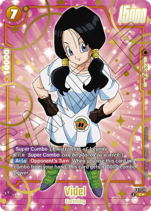 Videl (Gold) FS11-10 card from Starter Deck EX: The Phase of Evolution