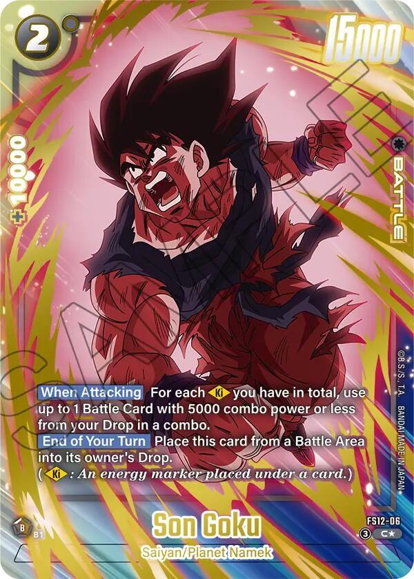 Son Goku (Gold) FS12-06 card from Starter Deck EX: The Beat of Ki