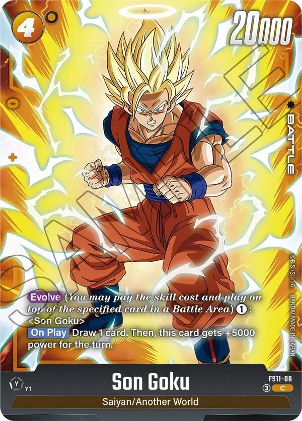 Son Goku FS11-06 card from Starter Deck EX: The Phase of Evolution