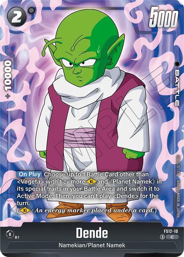 Dende FS12-10 card from Starter Deck EX: The Beat of Ki