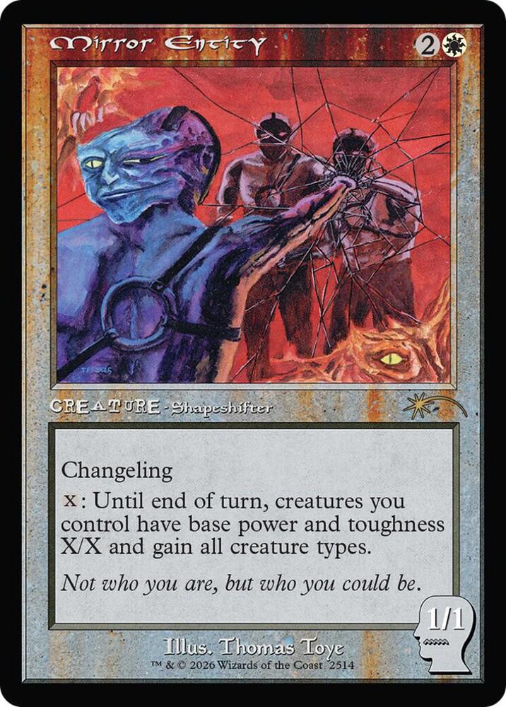 Mirror Entity 2514 card from Secret Lair Drop Series