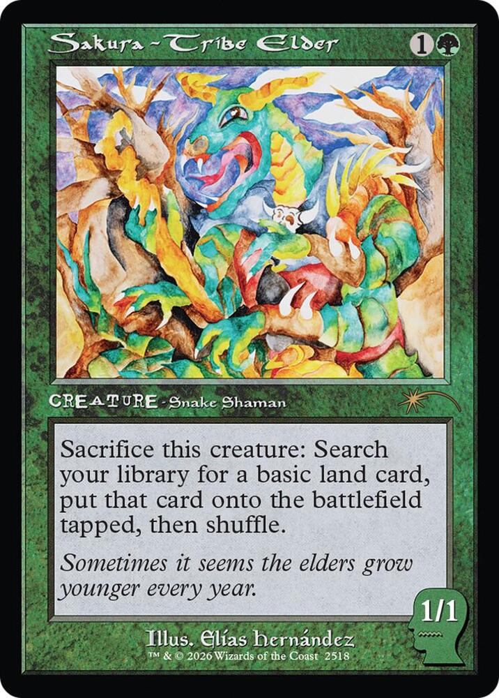 Sakura-Tribe Elder 2518 card from Secret Lair Drop Series