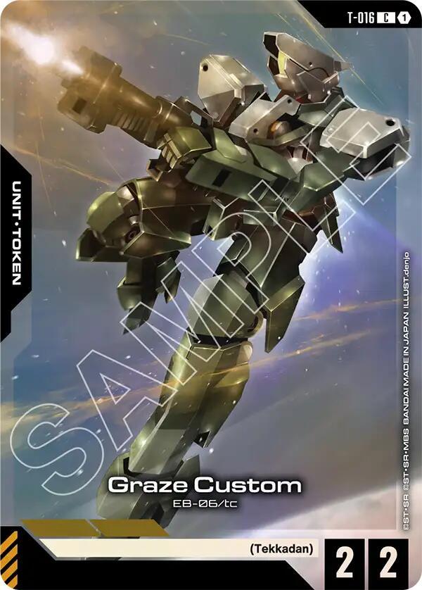 Graze Custom (Premium Card Collection Gundam Assemble) T-016 card from Gundam Promotional Cards