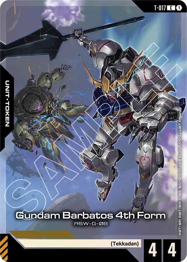 Gundam Barbatos 4th Form (Premium Card Collection Gundam Assemble) T-017 card from Gundam Promotional Cards