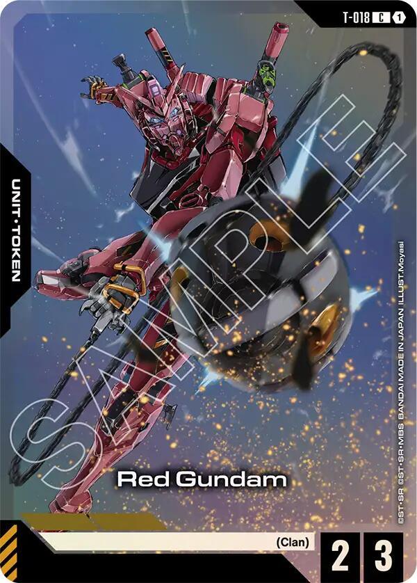 Red Gundam (Premium Card Collection Gundam Assemble) T-018 card from Gundam Promotional Cards