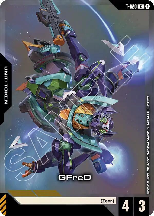 GFreD (Premium Card Collection Gundam Assemble) T-020 card from Gundam Promotional Cards